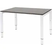 Schaffenburg Verstelbaar Bureau - Domino 120x80 logan - wit frame
