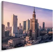 Karo-art Schilderij - Warschau skyline, 4 maten, multi-gekleurd, Premium print