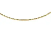The Jewelry Collection Ketting Omega - Zilver verguld