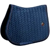 Kentucky Horsewear Horsewear - Zadeldoek velvet mini Pearls jumping navy pony