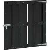 vidaXL Tuinpoort 100 x 100 cm WPC en Aluminium Zwart