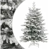 vidaXL - Kunstkerstboom - met - scharnieren - en - sneeuw - 180 - cm