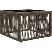 vidaXL Tuinset met 13 stukken, grijs, polyrotan