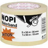 NOPI schildersafplaktape, 2-delige actietoren, beige