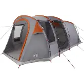 vidaXL Tunneltent Grijs en Oranje 505 x 330 x 204 cm
