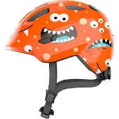ABUS Fietshelm SMILEY 3.0 orange monster S - 45-50 cm - oranje - Geschikt voor gebruik op kinderfietsen - 220 g