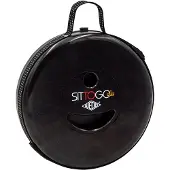 Wedo SITTOGONXT telescopische kruk, opvouwbaar, in hoogte verstelbaar, met schouderriem, tot 150 kg, ABS-kunststof, zwart