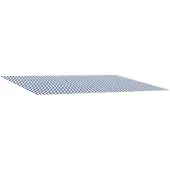vidaXL Vervangingsdoek voor zonnescherm Blauw en Wit 250 x 200 cm