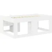 vidaXL Kinderbedframe met opbergruimte Wit 80 x 160 cm Bewerkt hout