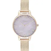 Olivia Burton OB16SP16 dameshorloge, rosé gouden kast, metalen band