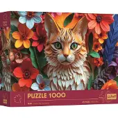 Trefl puzzel kat - 1000 stukjes - 3D effect premium legpuzzel.