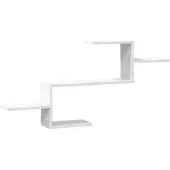 vidaXL Wandschap 104x15x49 cm bewerkt hout wit