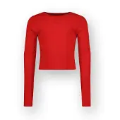 Vingino T-shirt Basic crop rib top Meisje Rood 164