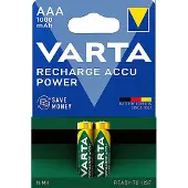Varta Oplaadbare batterijen van , micro AAA, 2 stuks