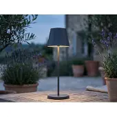 FH Lighting LED accu-tafellamp Cosenza 2.0 hoogte 34 cm zwart Cosenza, dimbaar, zwart, Woon-/ Eetkamer, metaal, Modern