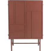Housecraft living Davis Kast Metaal Bruin| Rood