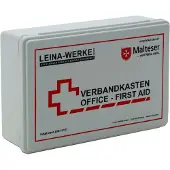 LEINA-WERKE Verbandkoffer Office, inhoud conform DIN-norm 13157, wit