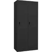 vidaXL Kledingkast 80x50x180 cm staal antracietkleurig