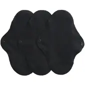 Imse Vimse inlegkruisjes van biologisch jersey katoen - dun en soepel wasbare inlegkruisjes - Zwart