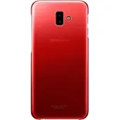 Samsung Galaxy J6 Plus Gradation Clear Back Cover Rood