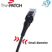 PatchSee Patchkabel ThinPatch UTP CAT 6a schwarz 3,1m