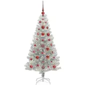 vidaXL Kerstboom Zilver 120 cm PET