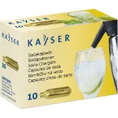 Kayser Pack de 10 cartouches gaz pour siphon à eau de seltz 1101