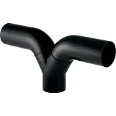 Geberit GE PE bochtstuk, uitsluitend voor verticale installatie, diameter 110/110/110 mm, met aansluitbocht, artikelnummer 367458, 1 stuk.