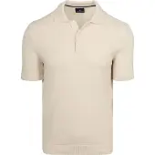 State of Art Korte mouw polo creme regular fit