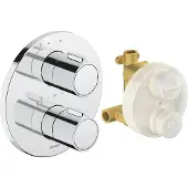 Duravit - Inbouw thermostaatkraan voor 2 functies, met inbouwdeel, chroom TH4200008010