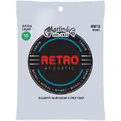 Martin strings MM10X RETRO MONEL SET RETRO MONEL EXTRA-LIGHT SET