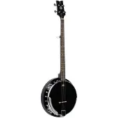 Ortega OBJ250-SBK Raven Series Satin Black banjo met gigbag