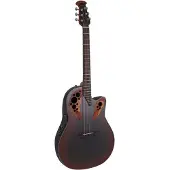 Ovation Elektro-Akoestische Gitaar Celebrity Elite Mid Cutaway Reverse Red Burst
