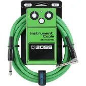 BOSS 10ft Angled/Straight Instrument Cable - Green