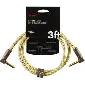 Fender DELUXE INSTRUMENT CABLE ANGLE/ANGLE 3' TWEED