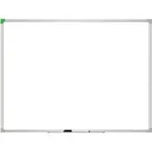 Franken Whiteboard U-Act!Line, staand en liggend formaat, geëmailleerd, magnetisch, recyclebaar, met lade, B 900 x H 600 mm