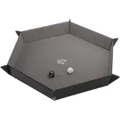 GameGenic Dice Tray Magnetic Hexagonal - Zwart / Grijs