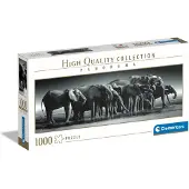 Clementoni puzzel herd van reuzen - 1000 stuks, 98 x 33 cm, meerkleurig