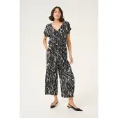 Kaffe Jumpsuit 'KAmira' zwart / wit