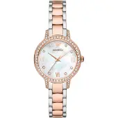 Giorgio Armani Emporio AR11499 Cleo Mother of Pearl Dial Two Tone Ladies Watch