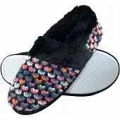 Dunlop - Dames Schattige Fluffy Pluche Winter Warme Luxe Comfort Gehaakte Huisslippers
