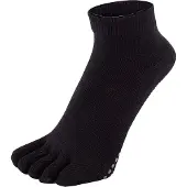 TOETOE - Heren & Dames Yoga / Pilates Antislip Vochtregulerende Lage Teen Sokken - Zwart