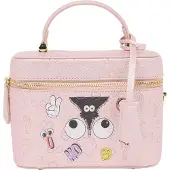 Mymo Handtas 'Pop Eyetheme' geel / rosa / zwart / wit