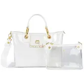 Braccialini Handtas goud / wit
