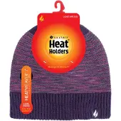 Heat Holder - Thermische gebreide damesmuts voor de winter - Paars