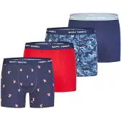 Happy Shorts Boxershorts ' Christmas ' navy / rood