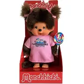 Monchhichi knuffelpop meisje lollipop pluche pop 20 cm speelgoed.