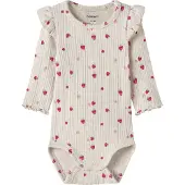 Name it Rompertje/body 'NBFJelly' taupe / pastelgroen / magenta / rosé