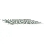 vidaXL Vervangingsdoek voor zonnescherm Groen en Wit 300 x 250 cm