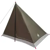 vidaXL Backpacking Tent Bruin en Grijs 2-persoons